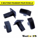 Los de 5 boutons poussoir WOERTHER pour échelle télescopique