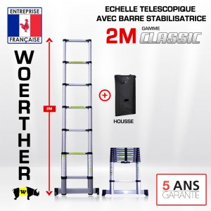 ECHELLE PLIANTE 2M CLASSIC PACK 1 (AVEC HOUSSE)