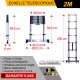 ECHELLE TELESCOPIQUE WOERTHER 2 METRES +  HOUSSE