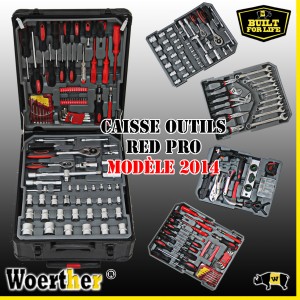 Caisse outils RED PRO