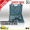 Coffret cliquet VANADIUM 46 PCS