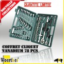 Coffret cliquet VANADIUM 78 PCS