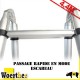 Echelle-Escabeau 4M4 télescopique STABILISATOR double fonction 