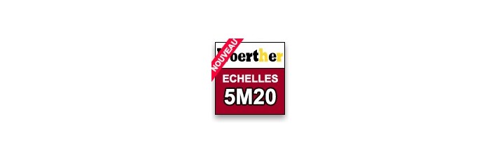 Echelle télescopique 4m40 woerther grafitek avec barre stabilisatrice -  plus sac à outils - garantie 5 ans WOERTHER Pas Cher 