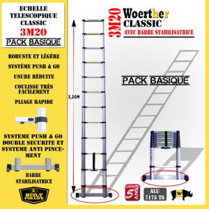 ECHELLE PLIANTE 3M 20 CLASSIC PACK BASIQUE