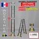 Escabeau 5m60 woerther grafitek avec 2 barres stabilisatrices