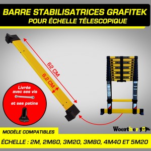 BARRE STABILISATRICES GRAFITEK POUR ÉCHELLE 