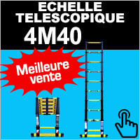 Echelle en aluminium télescopique 4 mètres 40